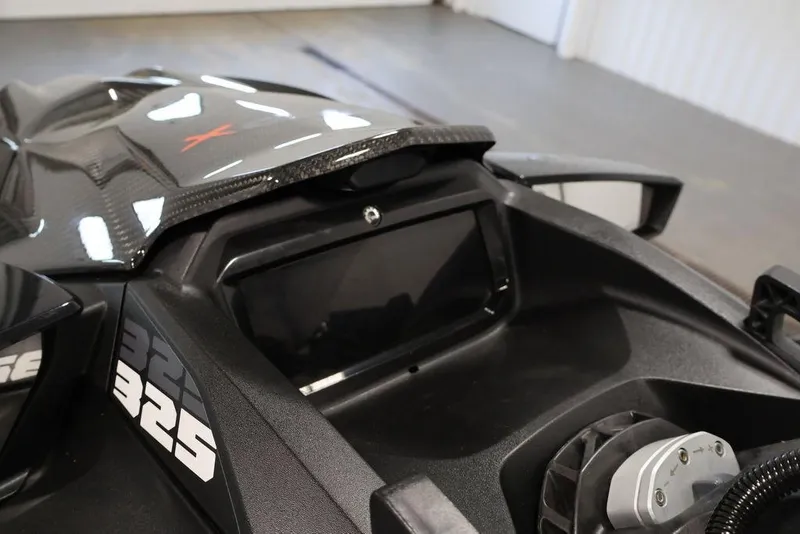 Slide: The Image of 2026 Sea-Doo RXP-X 325 dashboard with sleek design and advanced features. - 18