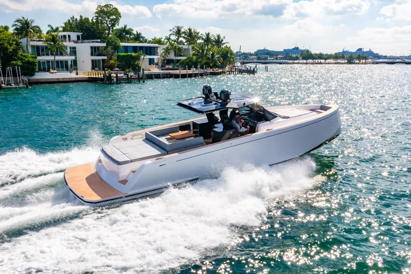 Slide: The Image of Luxury Pardo 50 yacht cruising in sunny waters, 2023 model. - 24
