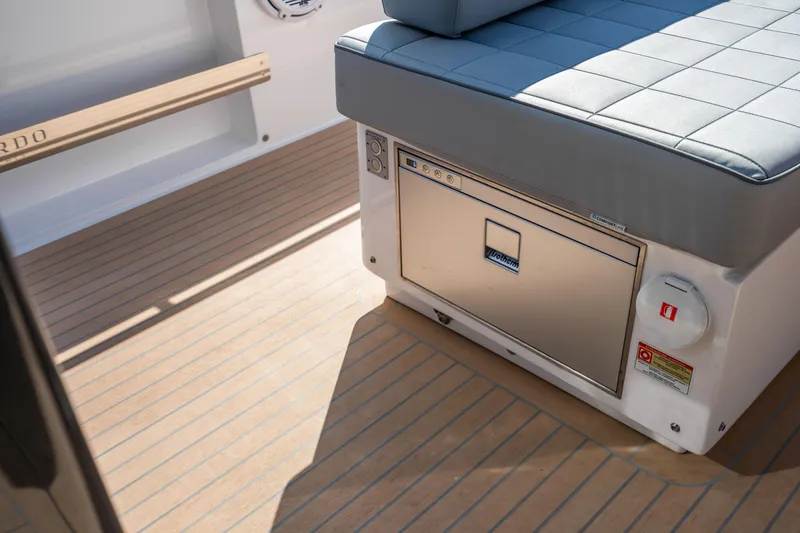 Slide: The Image of Luxury seating and storage on 2023 Pardo 50 yacht deck. - 60