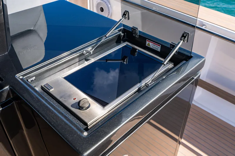Slide: The Image of Built-in grill on 2023 Pardo 50 yacht, featuring sleek design and modern controls. - 62
