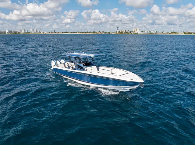 Slide: The Image of Nor-Tech 390 Sport Center Console 2022 - 24