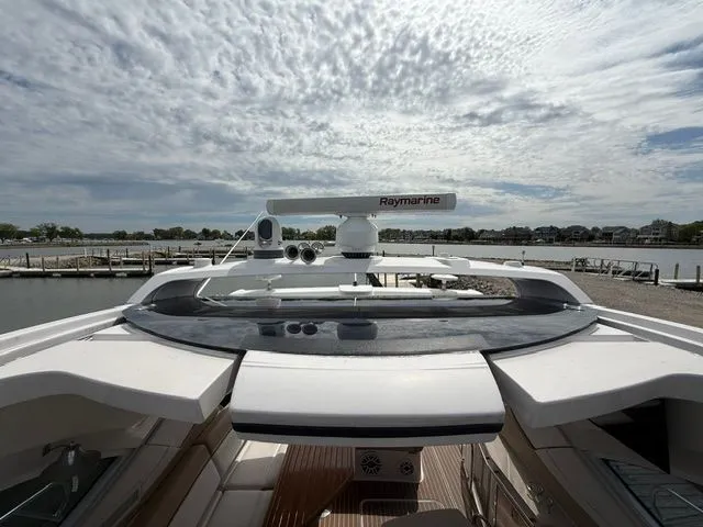 Slide: The Image of 2009 Four Winns V435 yacht with Raymarine equipment at the dock. - 5