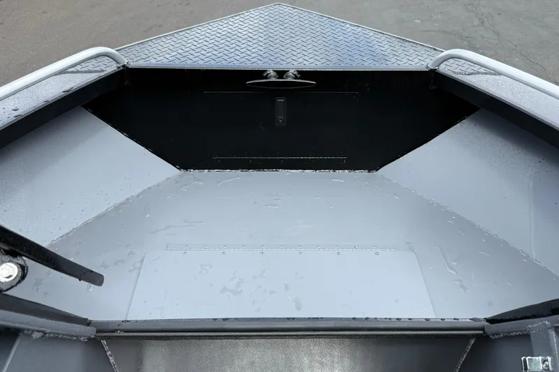 Slide: The Image of 2026 Alumaweld Intruder 22 HT boat interior, featuring a spacious, durable aluminum deck. - 29