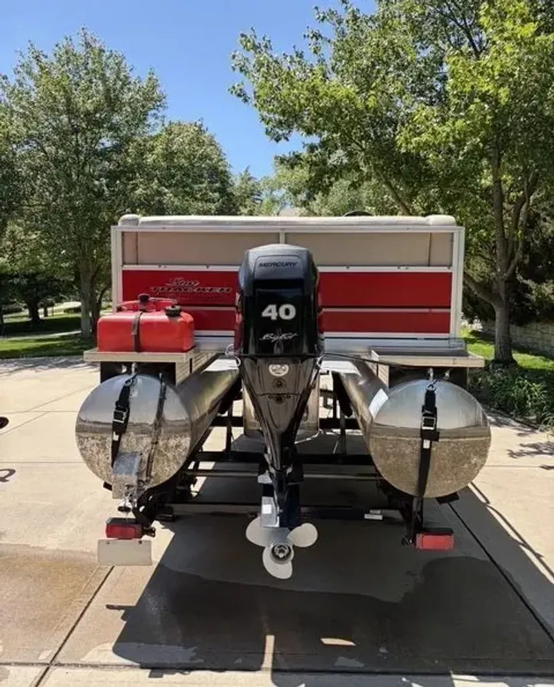 Slide: The Image of 2014 Sun Tracker Bass Buggy with Mercury 40 HP engine. - 11