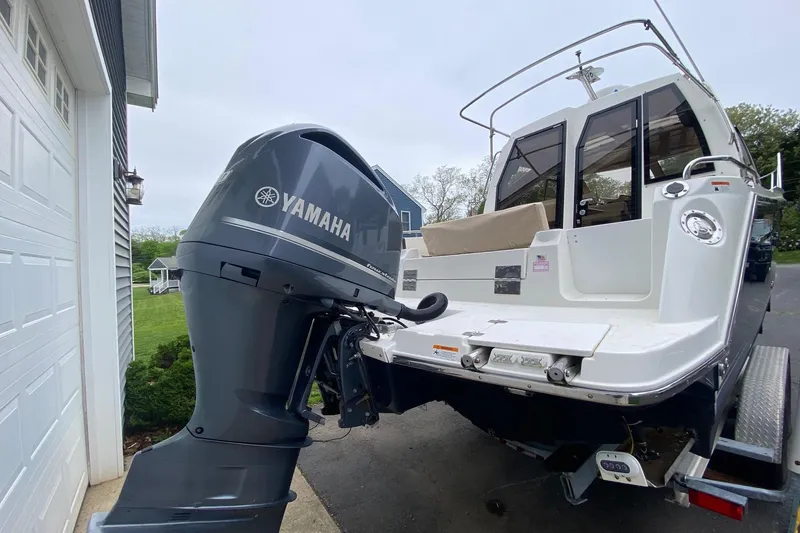 Slide: The Image of 2016 Cutwater C-24 boat with Yamaha outboard motor on trailer. - 5