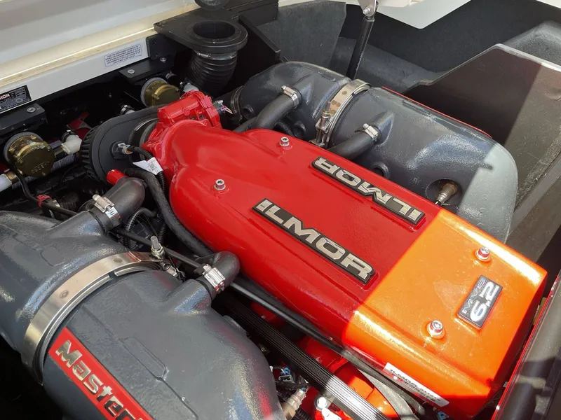 Slide: The Image of 2016 MasterCraft X20 boat engine with Ilmor 6.2L V8. - 5