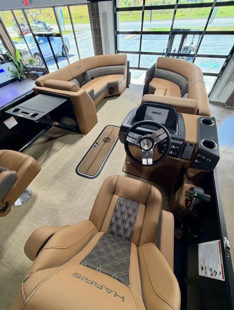 Slide: The Image of Interior of 2026 Harris Cruiser 230 pontoon boat. - 14