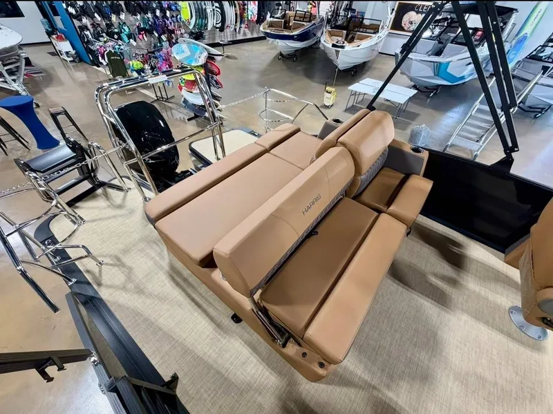 Slide: The Image of Interior view of Harris Cruiser 230 pontoon boat, 2026 model. - 15