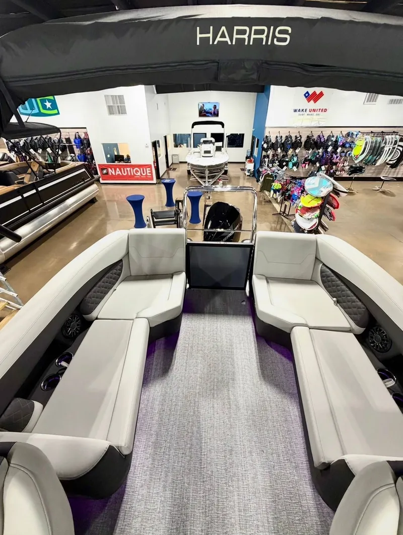 Slide: The Image of Interior view of 2026 Harris Sunliner 230 pontoon boat. - 15