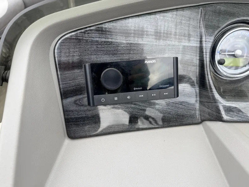 Slide: The Image of Fusion audio system in 2023 Tahoe LTZ 2385 Elite boat. - 24