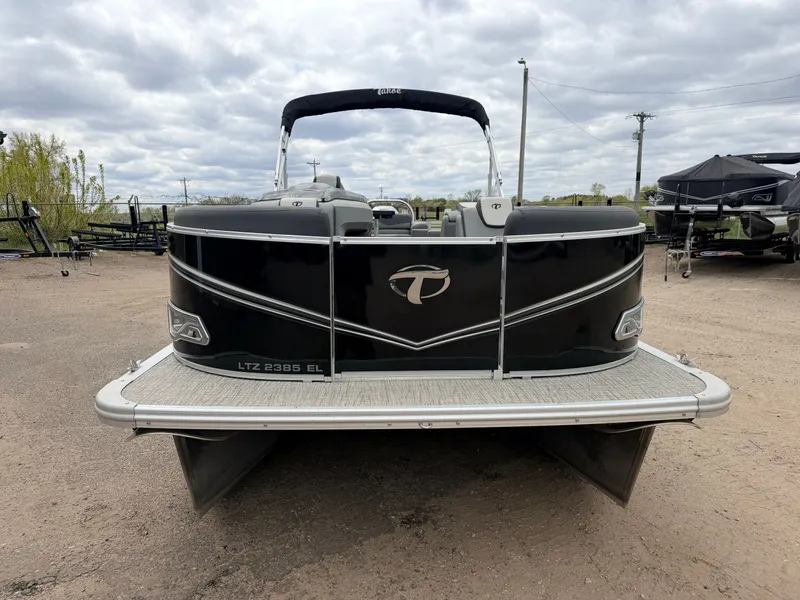 Slide: The Image of 2023 Tahoe LTZ 2385 Elite pontoon boat with Honda 4-stroke engine. - 43