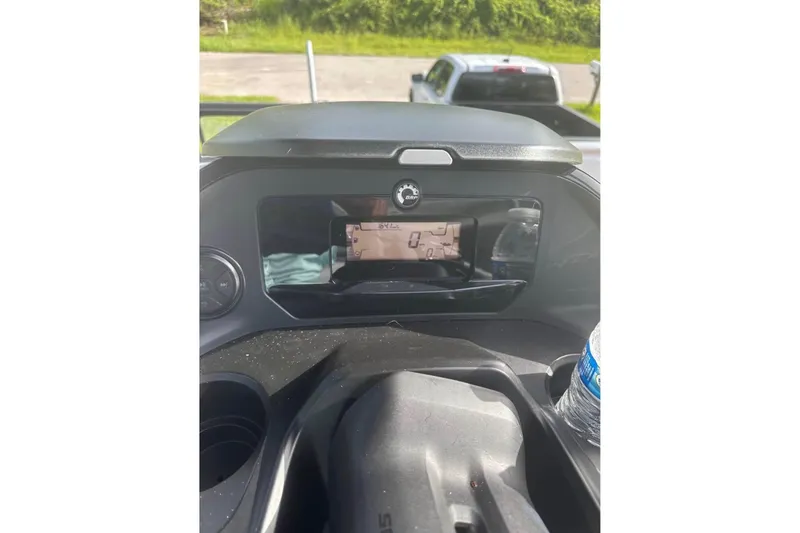 Slide: The Image of Dashboard view of 2024 Sea-Doo Switch Cruise 18, featuring digital display and controls. - 7