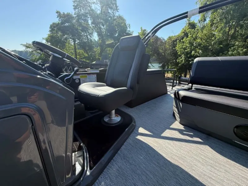 Slide: The Image of Interior of 2026 Sylvan X3 CLZ DH with seating and controls. - 15