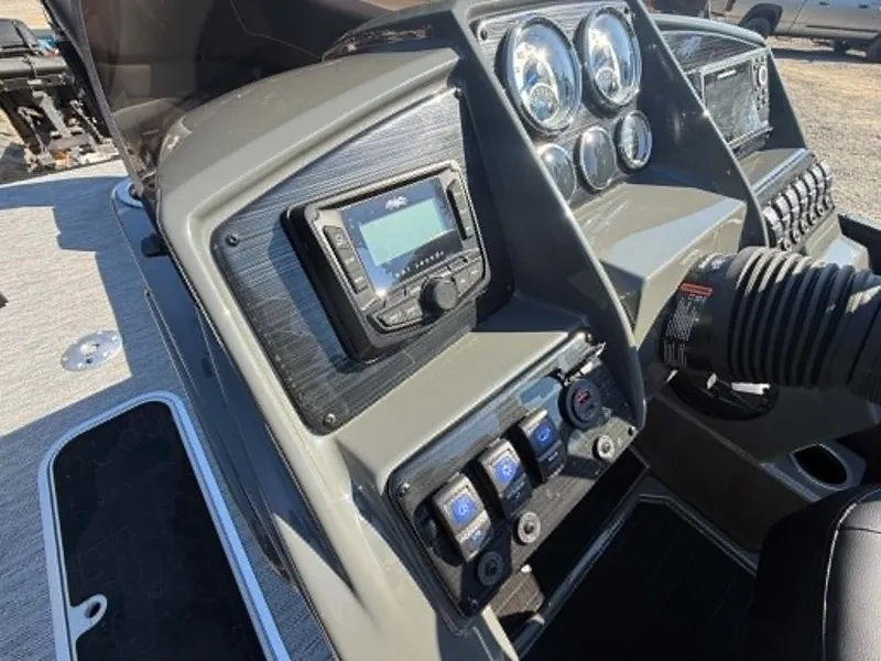 Slide: The Image of Dashboard of 2026 Sylvan X3 CLZ DH with controls and gauges. - 21