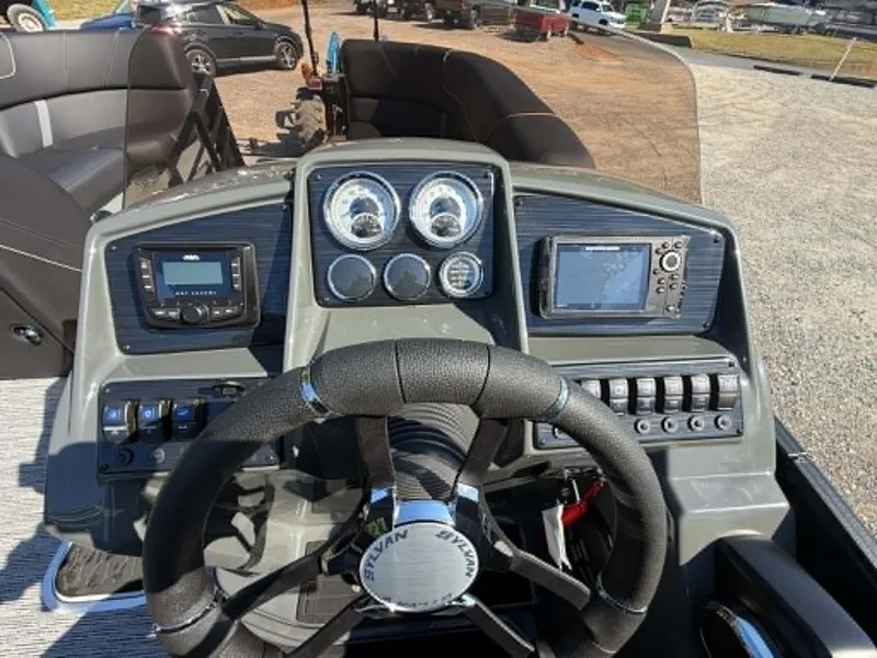 Slide: The Image of Dashboard of 2026 Sylvan X3 CLZ DH with controls and gauges. - 30