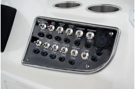 Slide: The Image of Control panel of a 2019 NauticStar 2302 Legacy boat. - 31