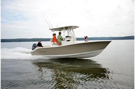 Slide: The Image of 2019 NauticStar 2302 Legacy boat on calm water. - 35