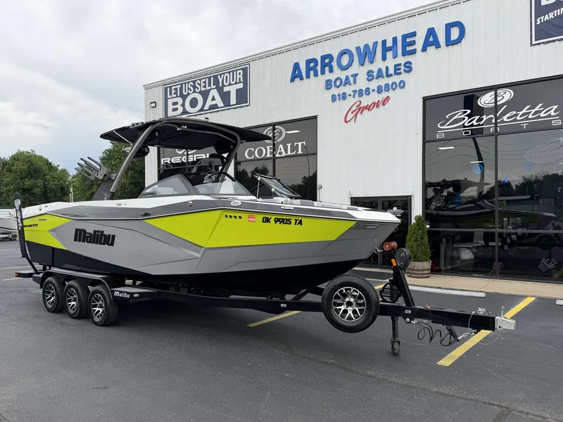 Slide: The Image of 2023 Malibu 26LSV boat at Arrowhead Boat Sales. - 2