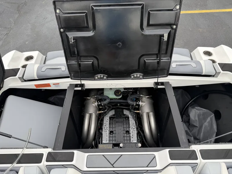 Slide: The Image of Engine compartment of 2023 Malibu 26LSV with open hatch. - 29