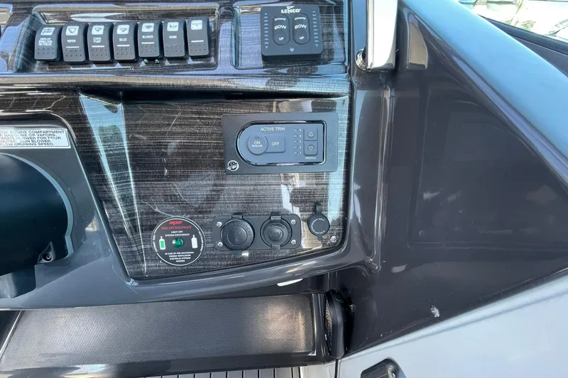 Slide: The Image of ACCESSORY SWITCHES, AUTOMATIC FIRE SUPPRESSION SYSTEM INDICATOR & OVERRIDE, DC ACCESSORY PLUGS, & ACTIVE TRIM CONTROLS - 59