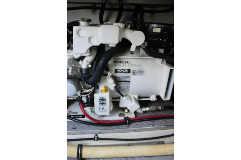 Slide: The Image of Engine compartment of a 2005 Formula 31 Performance Cruiser with Kohler power system. - 47