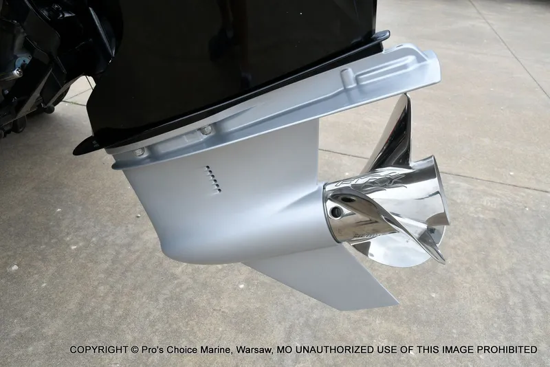 Slide: The Image of Close-up of a 2020 Nitro Z19 Pro boat propeller. - 22