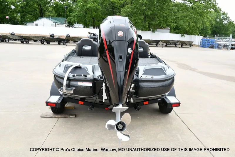 Slide: The Image of 2020 Nitro Z19 Pro boat with outboard motor on trailer. - 24