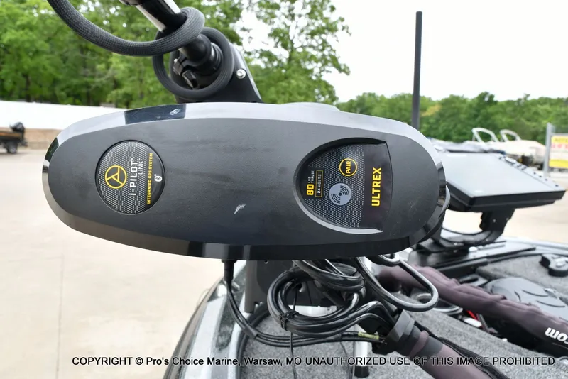Slide: The Image of Close-up of Ultrex i-Pilot system on a Nitro Z19 Pro boat. - 28