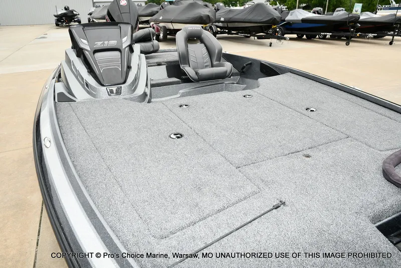 Slide: The Image of 2020 Nitro Z19 Pro boat with gray deck and seats. - 36