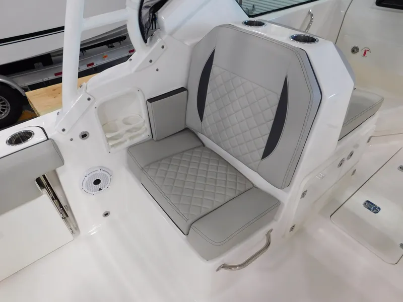 Slide: The Image of Interior of Pursuit DC 266 Dual Console boat, 2022 model. - 13