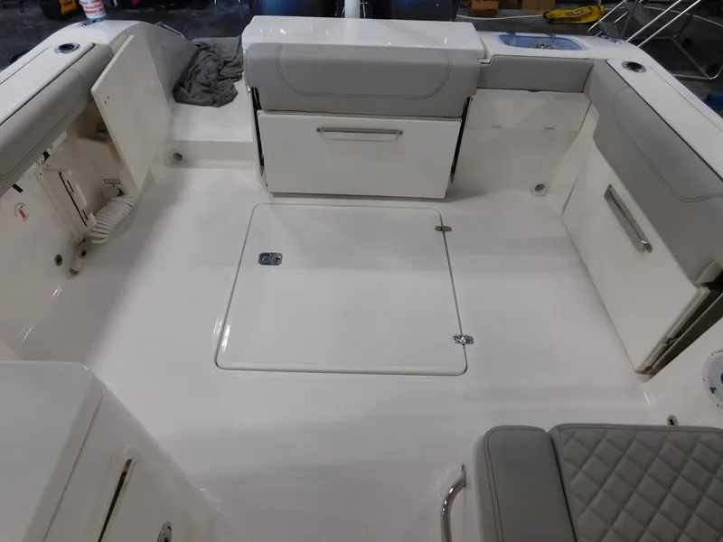 Slide: The Image of Interior of Pursuit DC 266 Dual Console boat, 2022 model. - 15