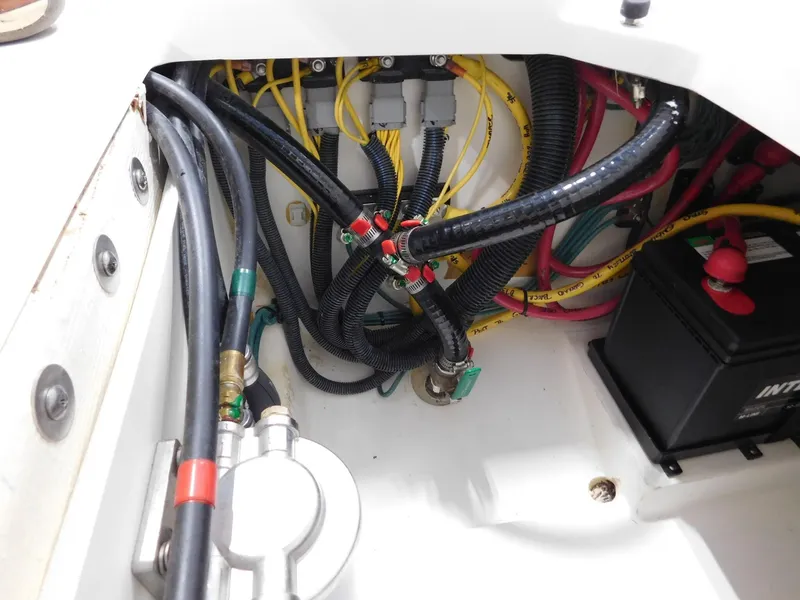 Slide: The Image of Electrical wiring in Pursuit DC 266 Dual Console 2022 boat. - 22