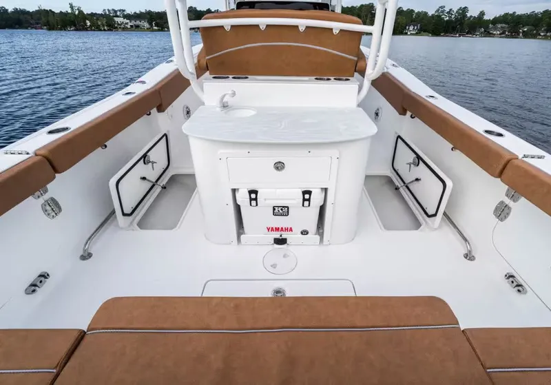 Slide: The Image of Interior view of Sea Hunt Ultra 285 SE boat, model year 2026. - 12