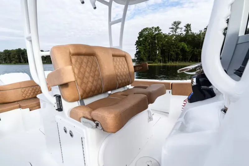 Slide: The Image of Interior of 2026 Sea Hunt Ultra 285 SE with luxurious seating. - 3