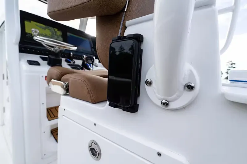 Slide: The Image of Interior of 2026 Sea Hunt Ultra 285 SE with modern features. - 5