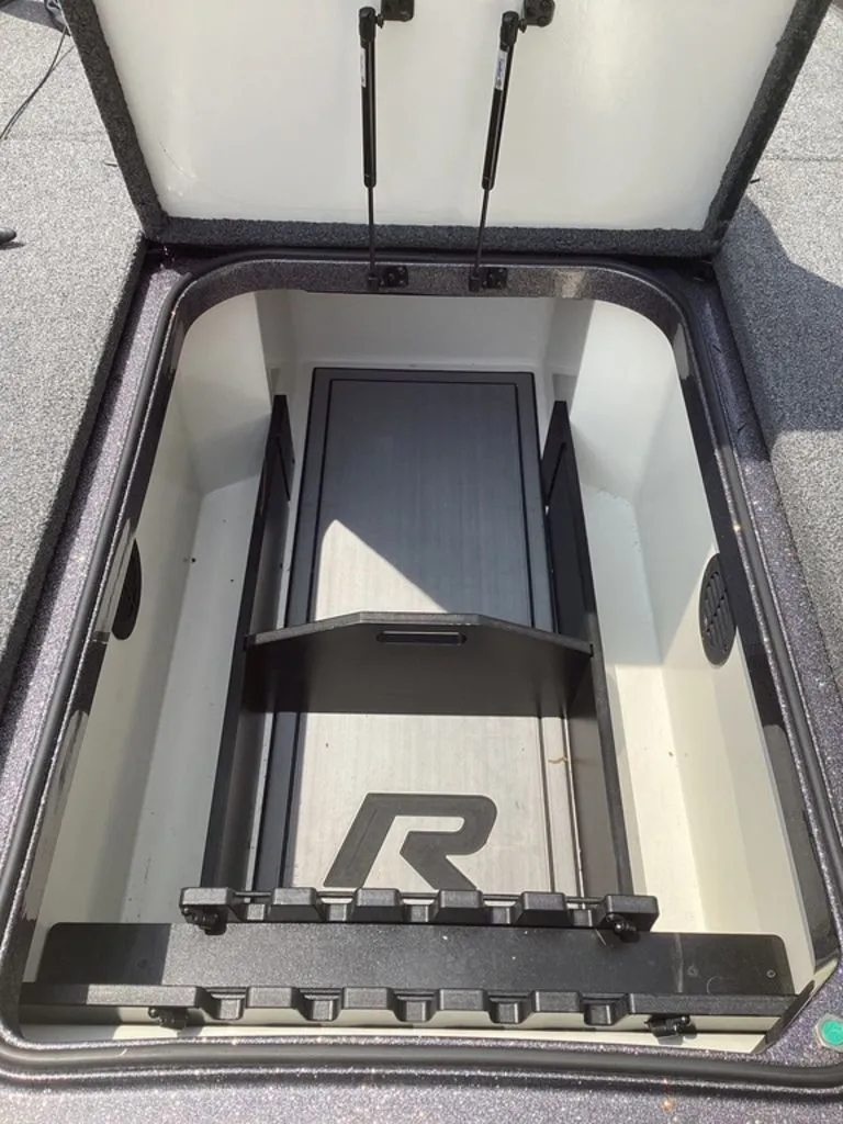 Slide: The Image of Open storage compartment in Ranger Z520R boat, 2025 model. - 42
