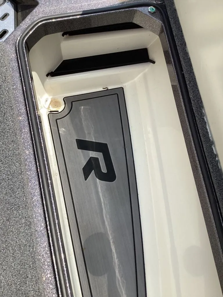 Slide: The Image of Ranger Z520R 2025 boat compartment with logo. - 45