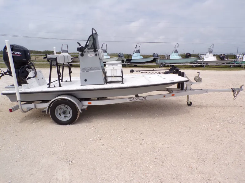 Slide: The Image of 2024 Freedom 14 CHIQUITA boat on trailer, side view. - 8
