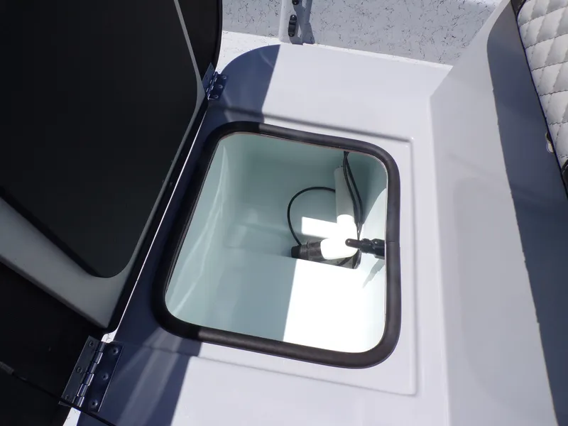 Slide: The Image of Interior view of Freedom Eagle 16 boat, model 2025. - 21