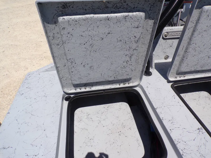 Slide: The Image of Freedom Eagle 16 boat hatch, open, gray surface, 2025 model. - 24