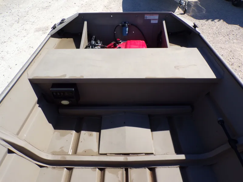 Slide: The Image of Interior view of SeaArk 1652 MVT boat, model year 2023. - 14