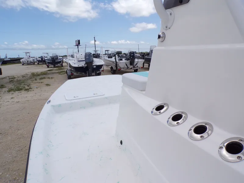 Slide: The Image of 2026 Shoalwater 19' Catamaran at a boatyard. - 17