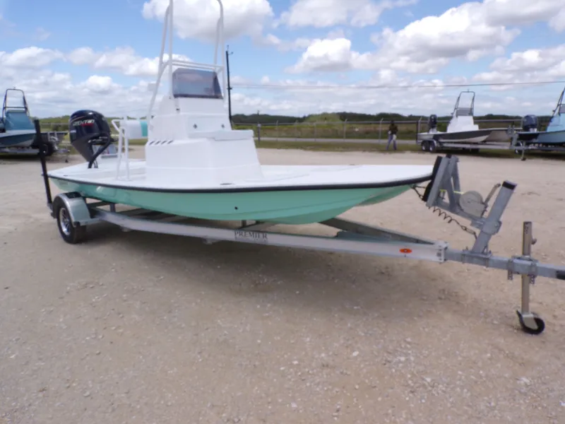 Slide: The Image of Shoalwater 19' Catamaran 2026 on trailer, ready for adventure. - 7