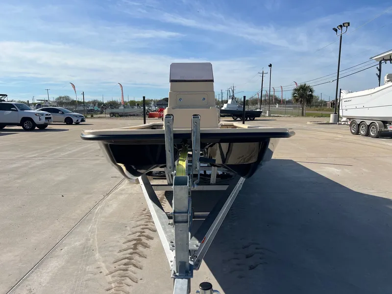 Slide: The Image of 2026 Shoalwater 23' Catamaran on trailer outdoors. - 5