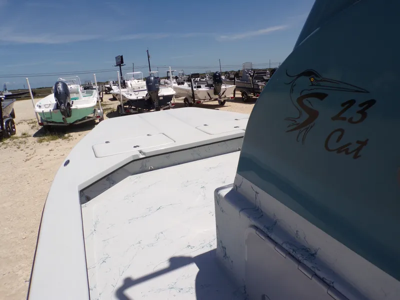Slide: The Image of Shoalwater 23' Catamaran 2025 at a boatyard. - 17