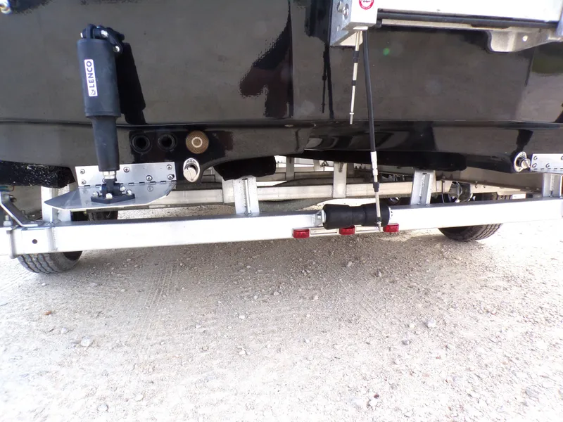 Slide: The Image of Underside of a 2026 Shoalwater 23' Catamaran on trailer. - 20
