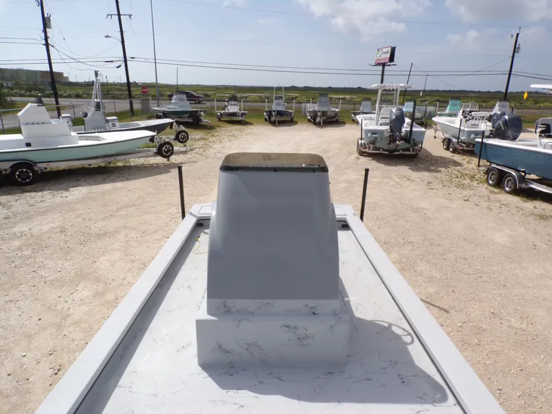 Slide: The Image of 2026 Shoalwater 23' Catamaran on a boat lot. - 12