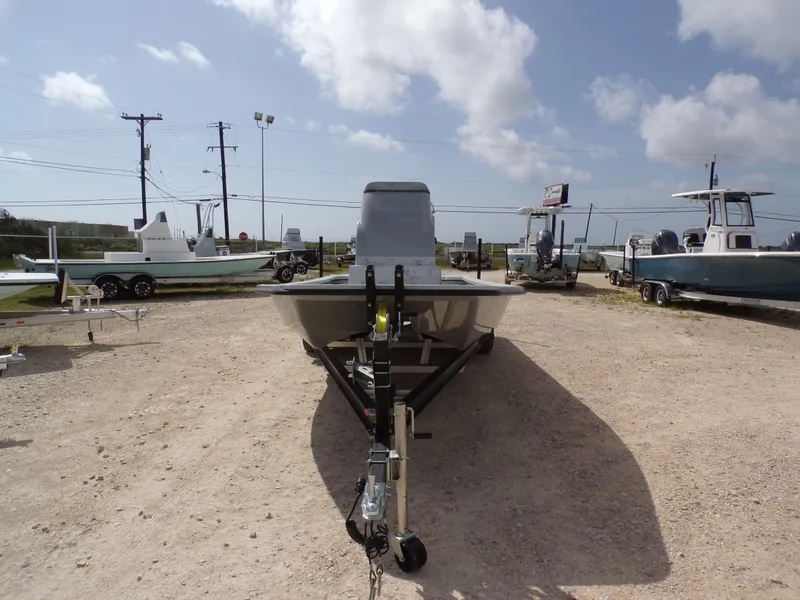 Slide: The Image of 2026 Shoalwater 23' Catamaran on a trailer outdoors. - 5