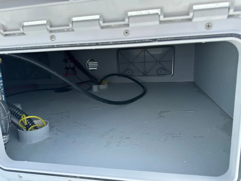 Slide: The Image of Interior view of a 2026 Shoalwater 23' Catamaran. - 14