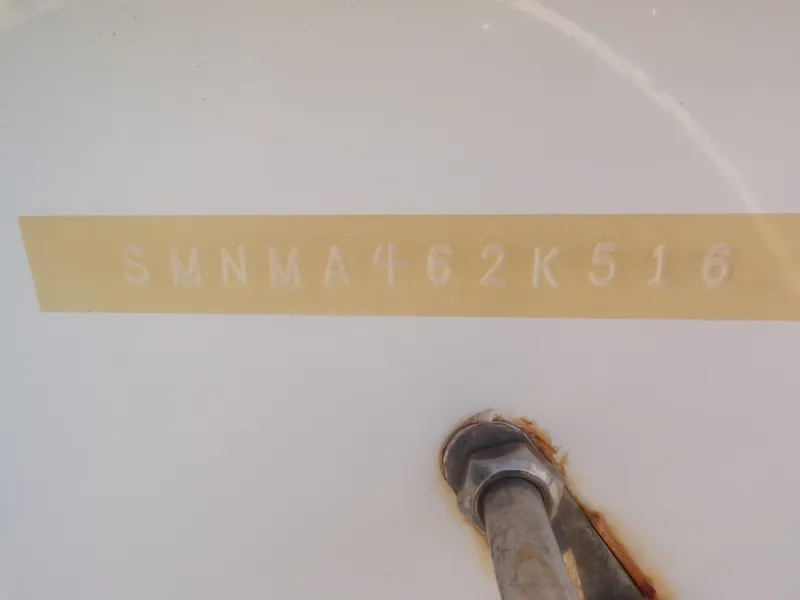 Slide: The Image of Serial number on Sportsman 207 Masters boat, year 2016. - 34